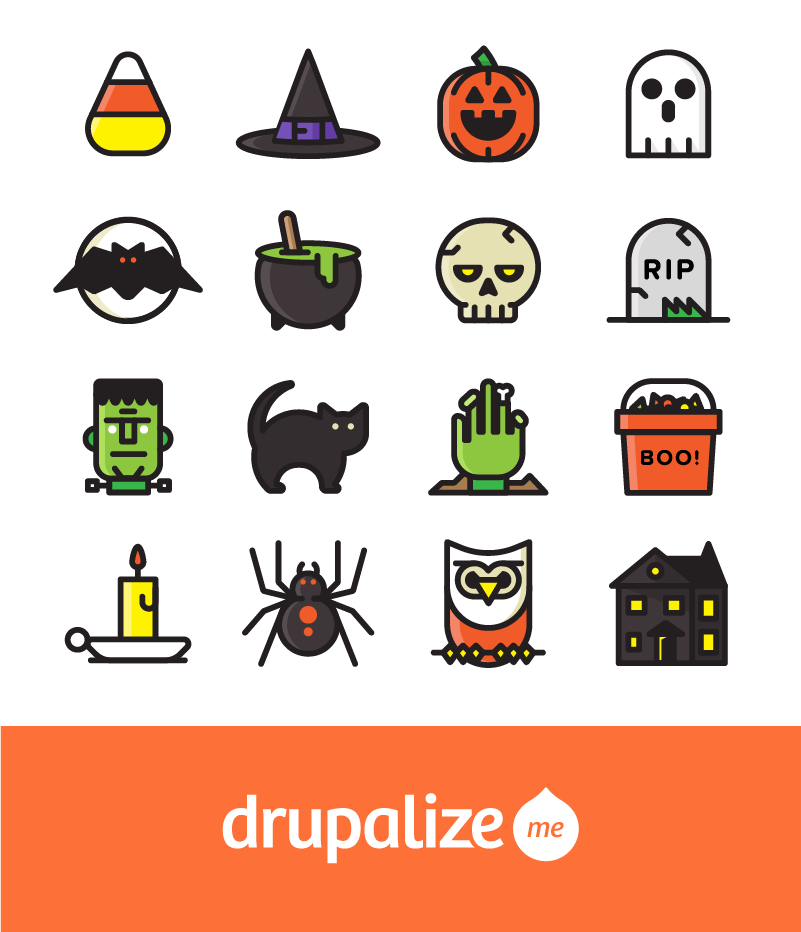 Free Halloween Icon Set Drupal Sun