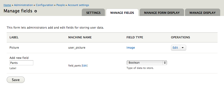 for field form bots hidden and On save. Set values the appropriately Off and hit