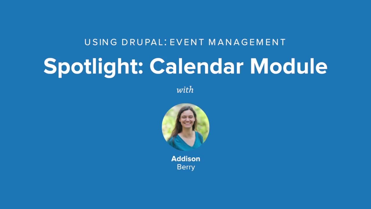 Spotlight Calendar Module Drupal 7