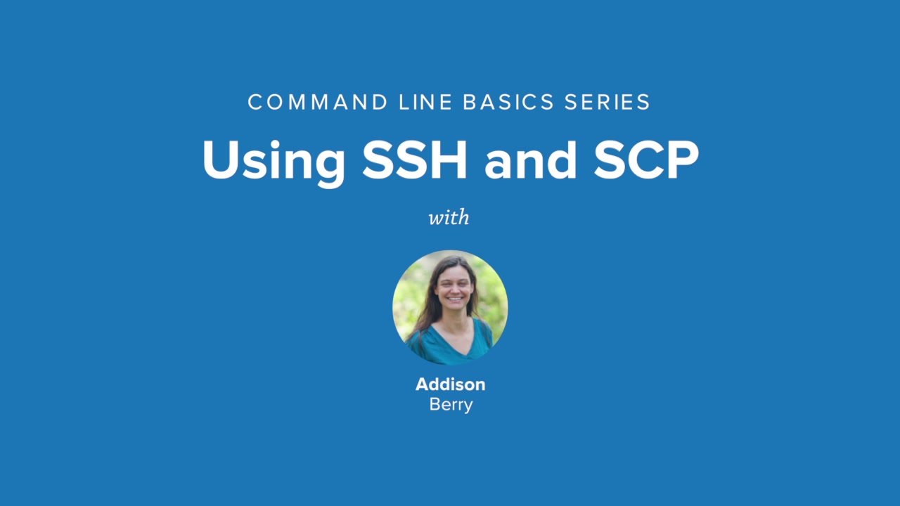 Using Ssh And Scp