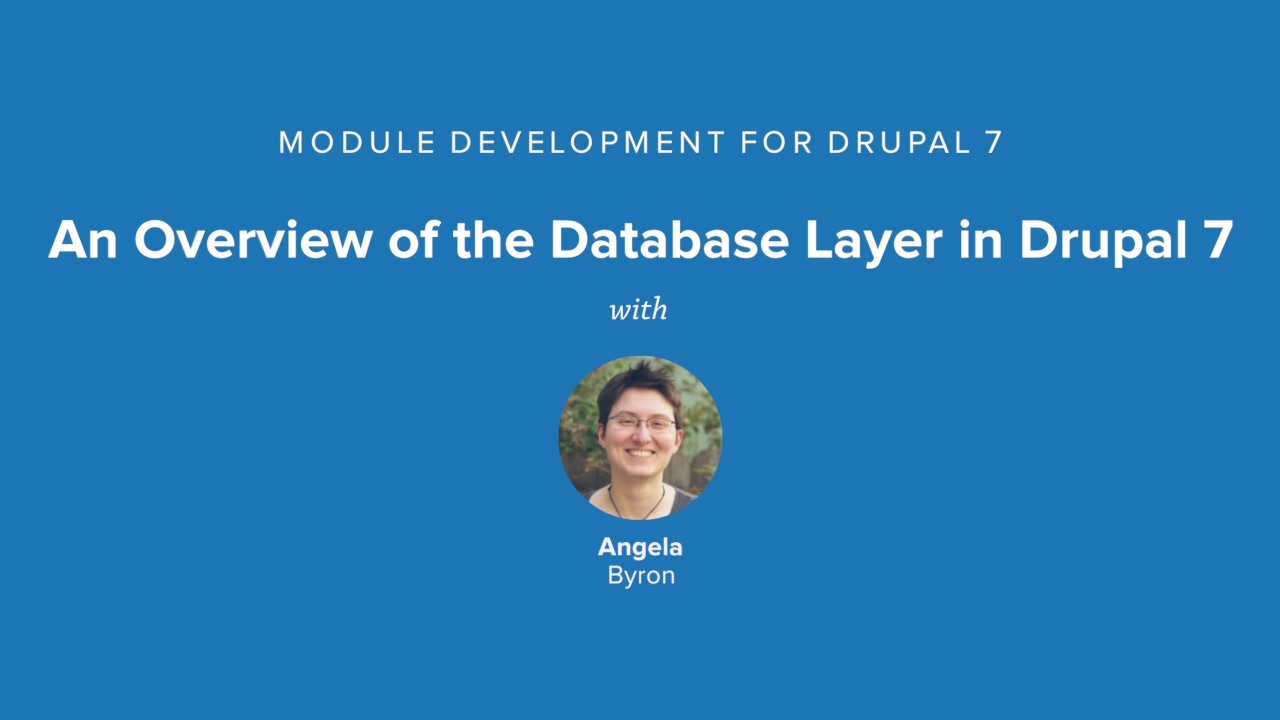 An Overview Of The Database Layer In Drupal 7 | Drupal 7