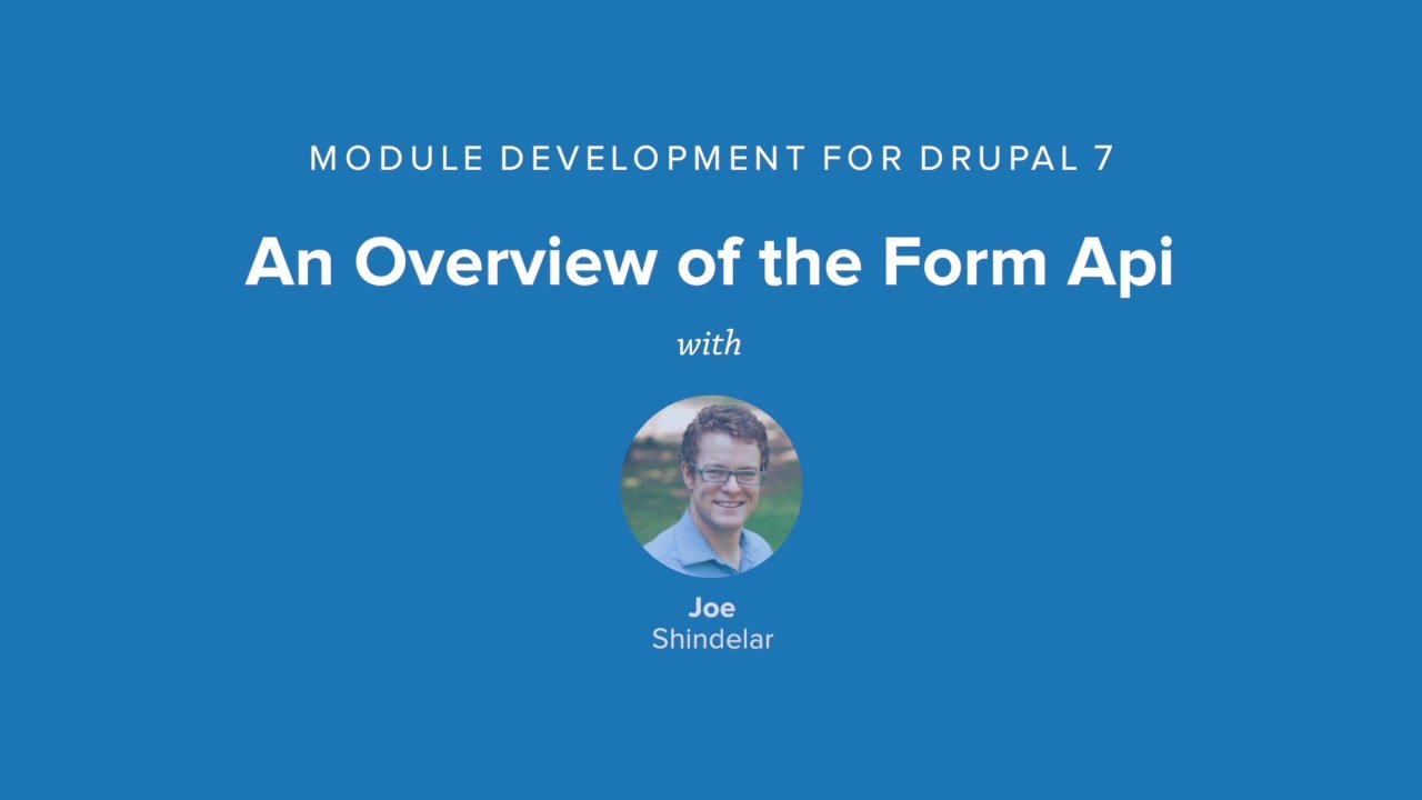 An Overview Of The Form API | Drupal 7