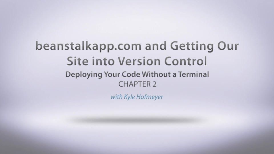 Use Beanstalk to Get Your Site into Version Control | Drupal 7
