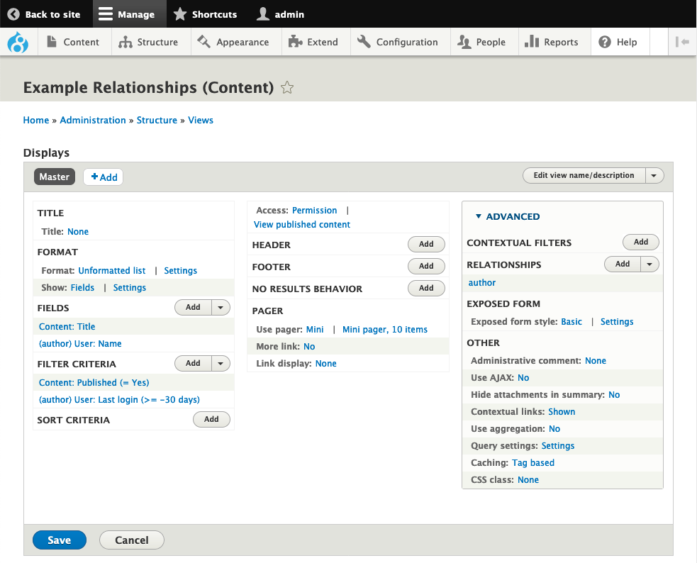 Overview: Relationships in Views | Drupal 8, Drupal 9, Drupal 10, and ...