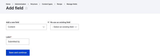 6.7. Adding a Reference Field | Drupal 8, Drupal 9, and Drupal 10