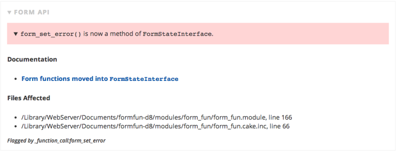 form_set_error() is now a method of FormStateInterface.