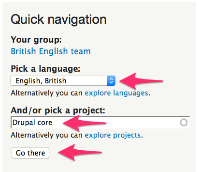 Quick Navigation to go to a project's translatable strings