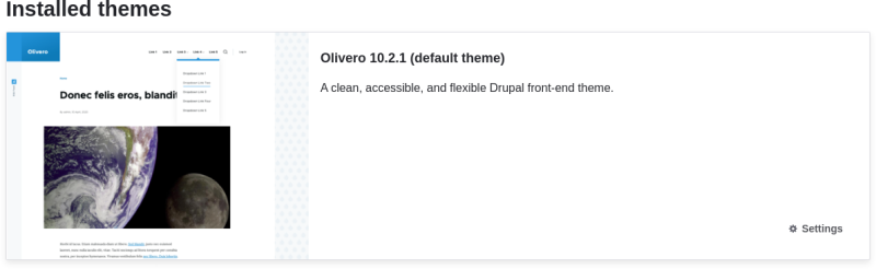 Default theme, Olivero